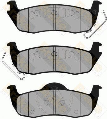 BRAKE ENGINEERING Комплект тормозных колодок, дисковый тормоз PA1720